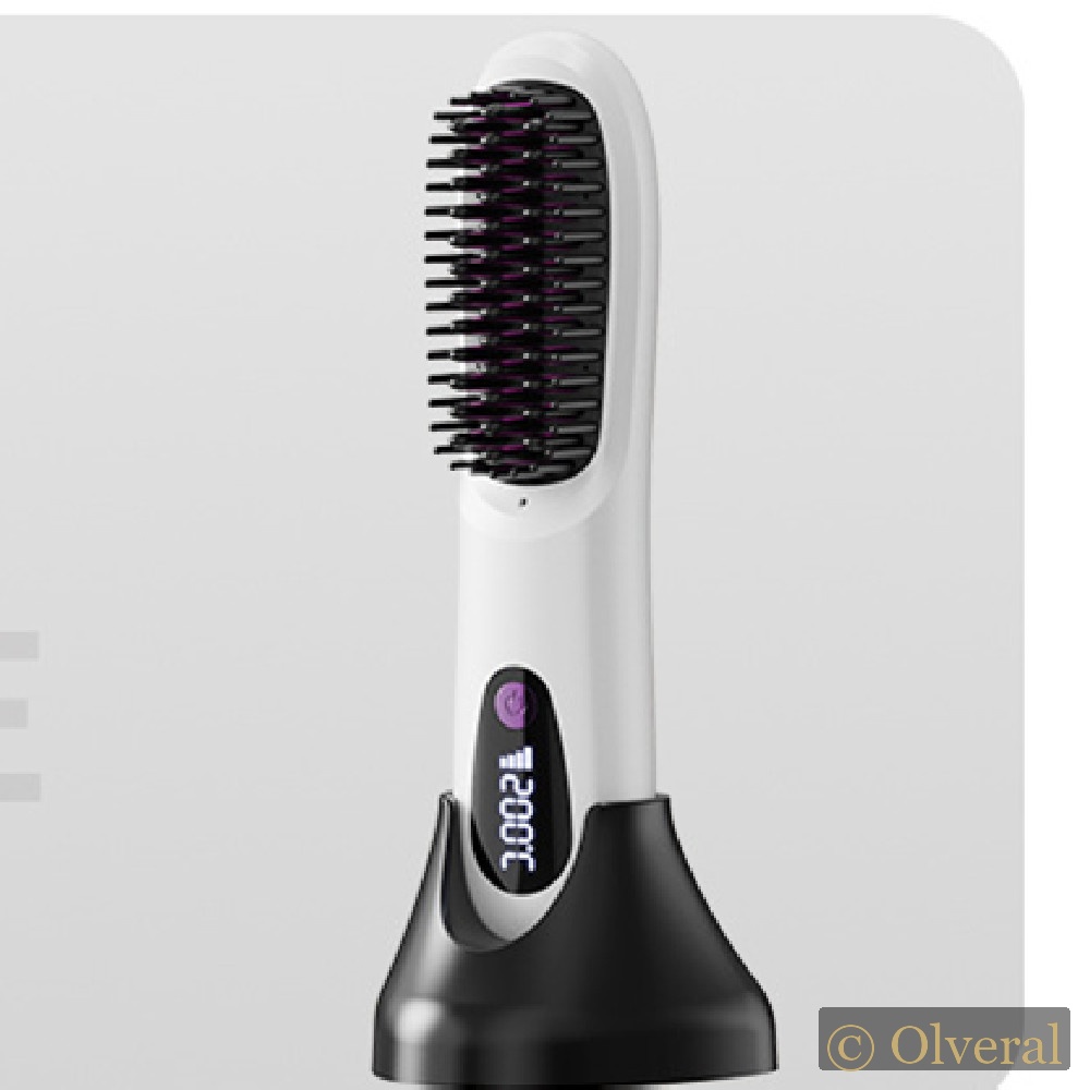 Peigne électrique lissant LCD Rechargeable