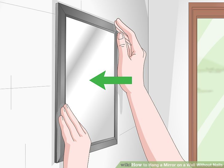 Image titled Hang a Mirror on a Wall Without Nails Step 3