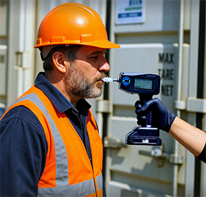 Cannabix BCU in use at a worksite