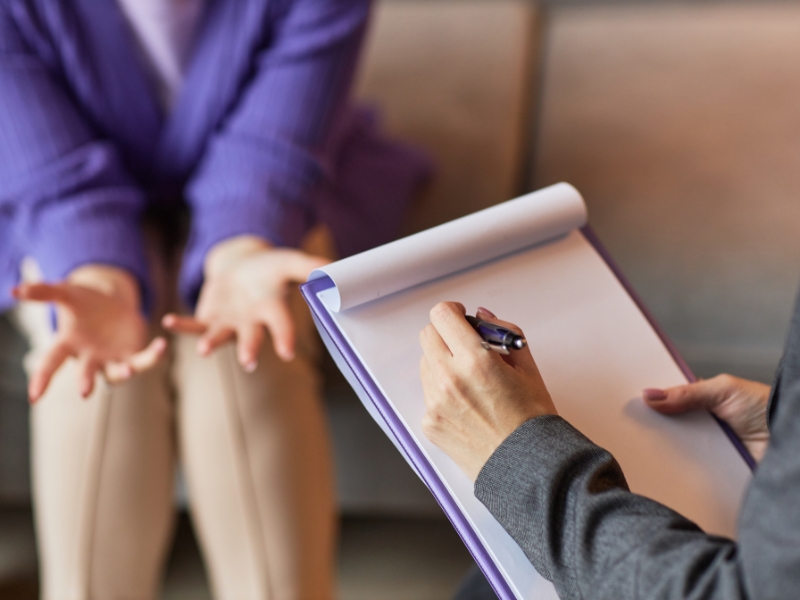 Cognitive behavioral therapy session