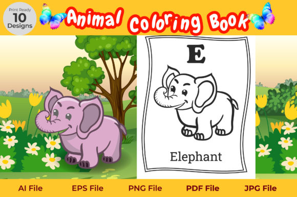 Animal Coloring Book Pages for Kids
