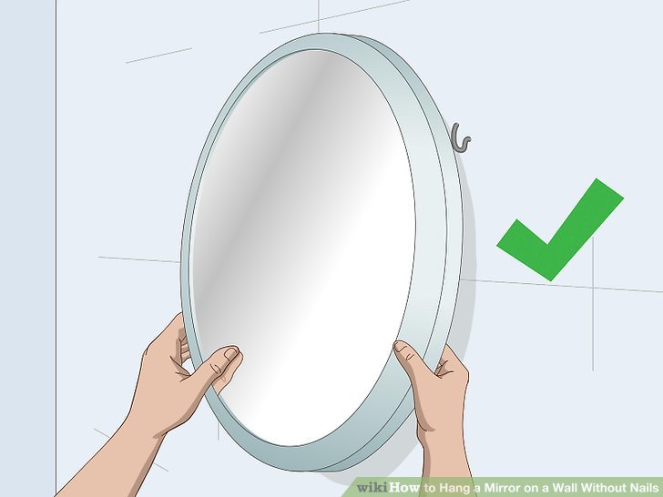 Image titled Hang a Mirror on a Wall Without Nails Step 9