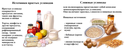 Простые и сложные углеводы