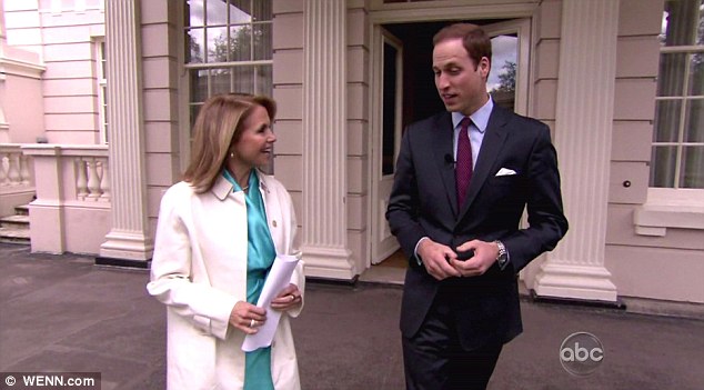 South of the border: Prince Harry was in Brazil as a part of the Diamond Jubilee tour when he met with Katie Couric