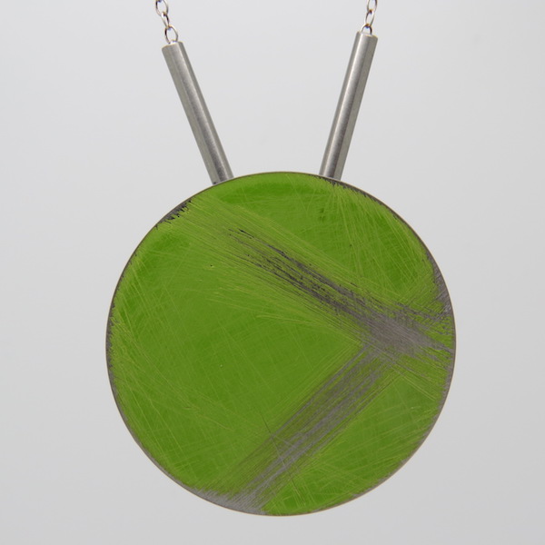 Large green buoy necklace