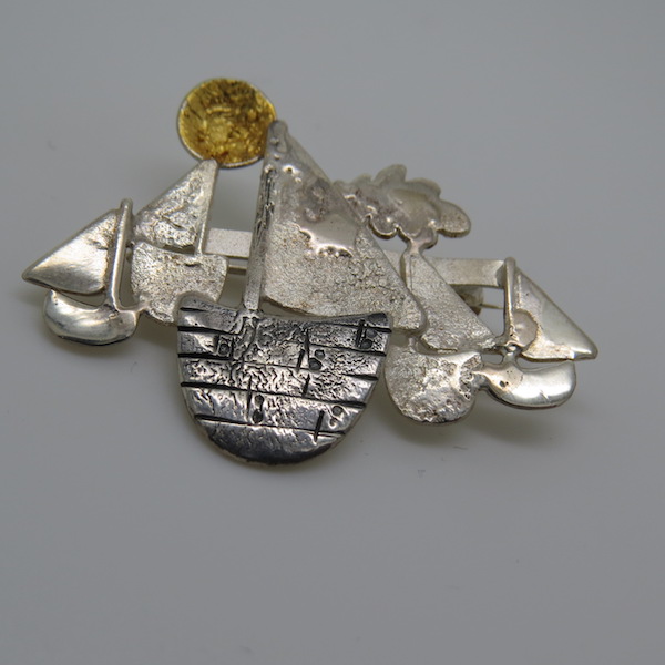 Boat brooch.