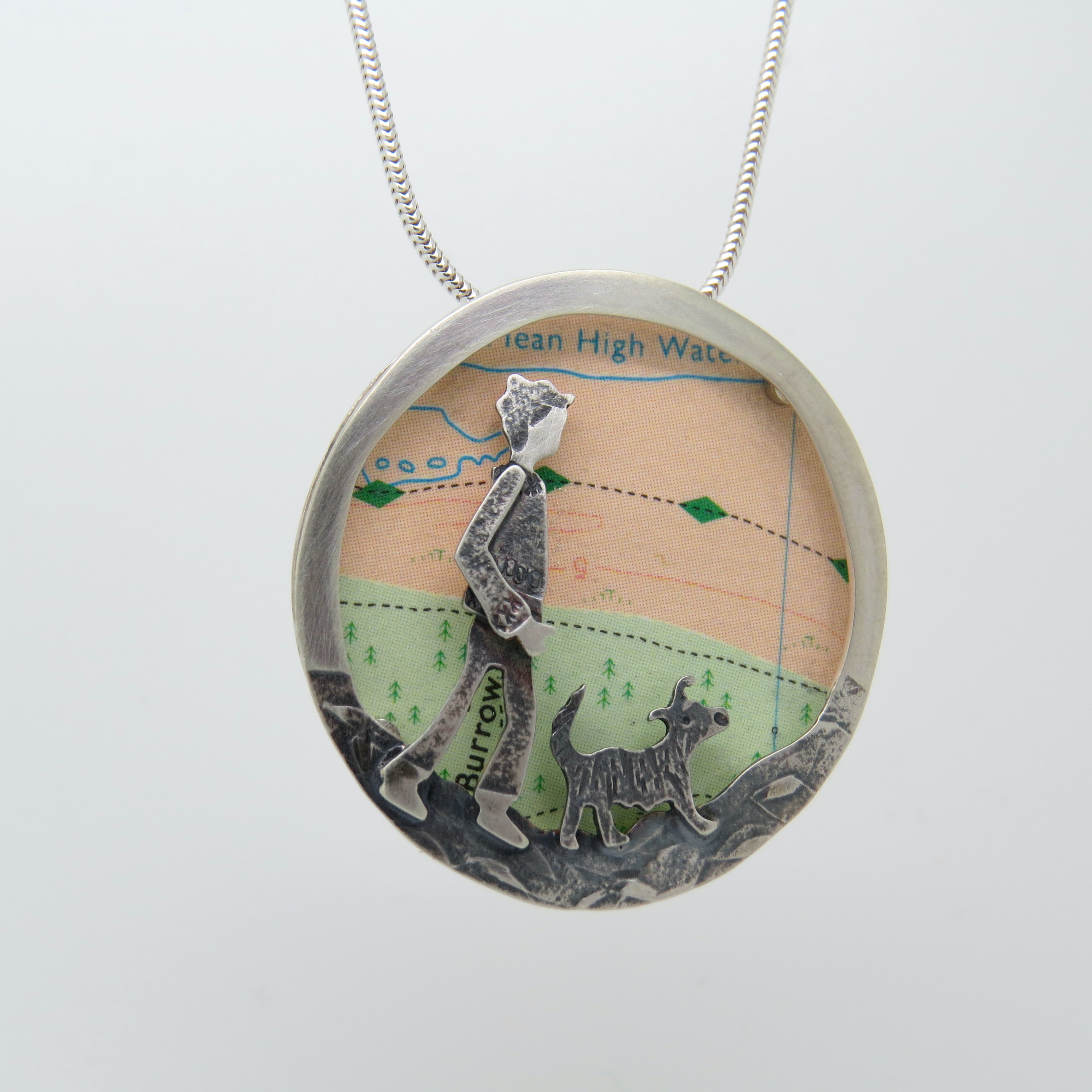 dog walk Holkham beach necklace