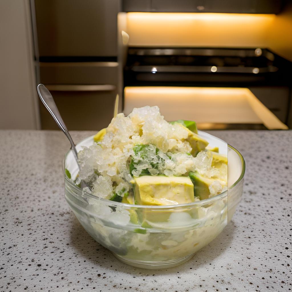 Avocado mit Kondensmilch