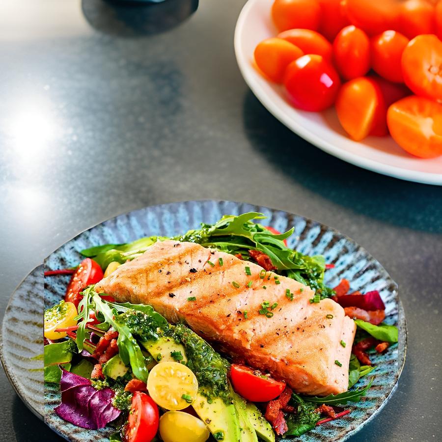 Gegrillter Lachs mit Zitrus-Avocado-Salsa