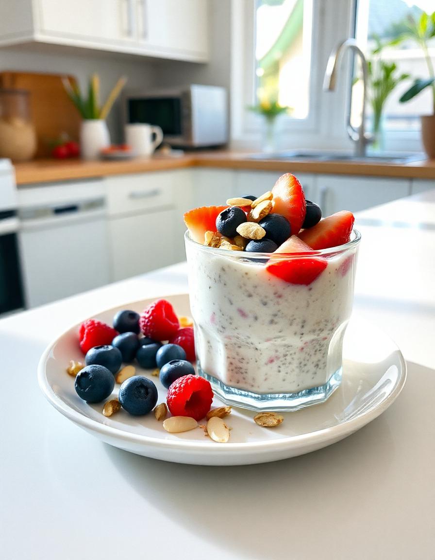 Overnight Oats mit Beeren