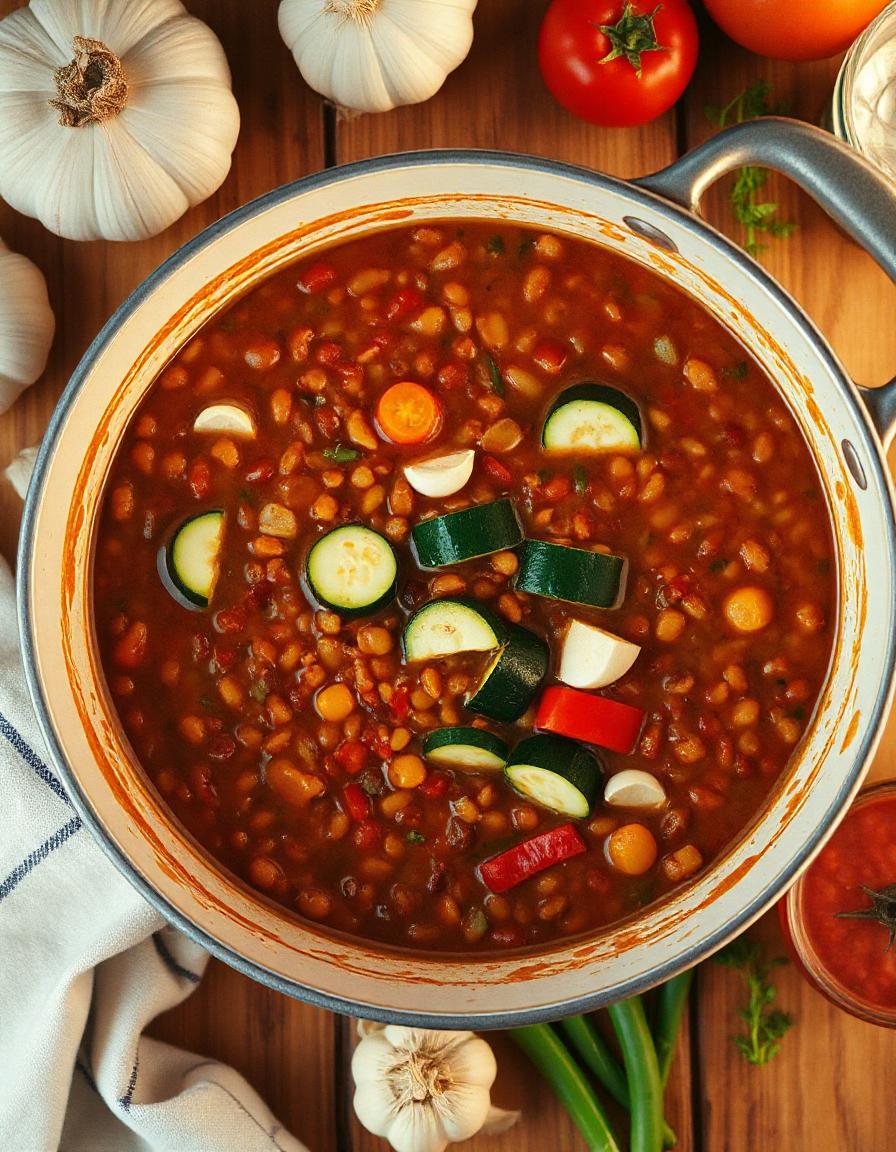 Bunter Gemüse-Linsen-Eintopf