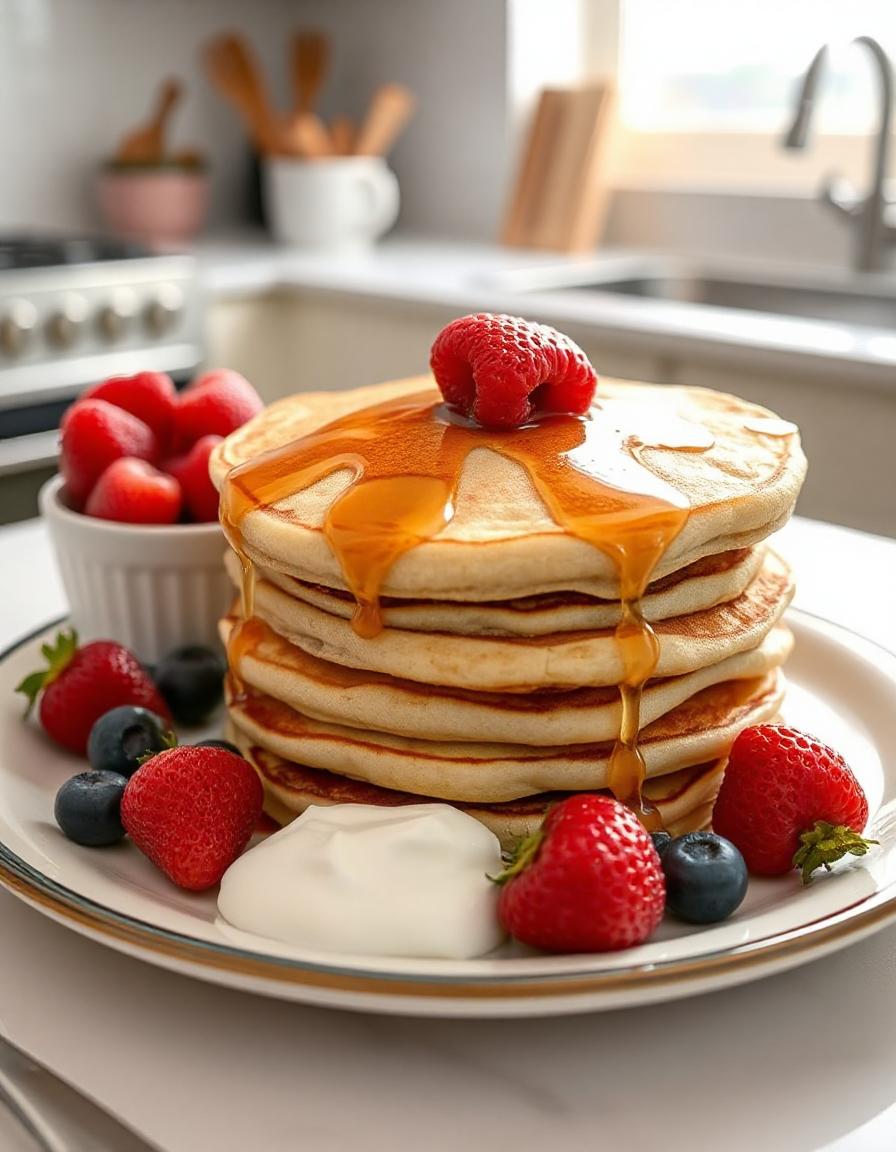 Protein-Pancakes mit Beeren