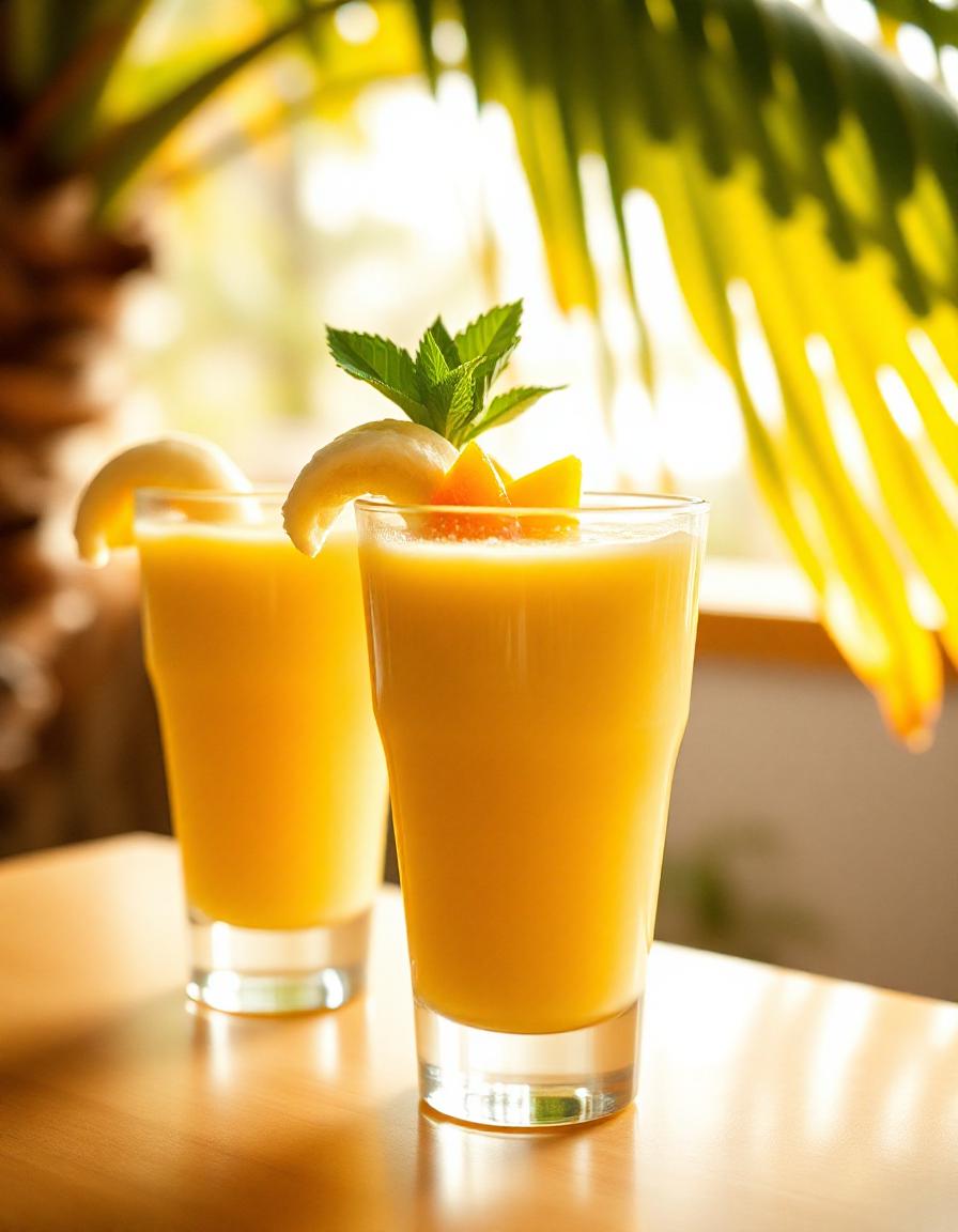 Gelber Mango-Smoothie