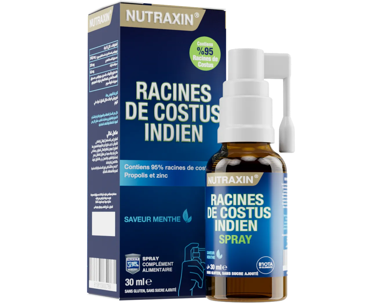 Nutraxin Racines de Costus Indien Spray 30ml