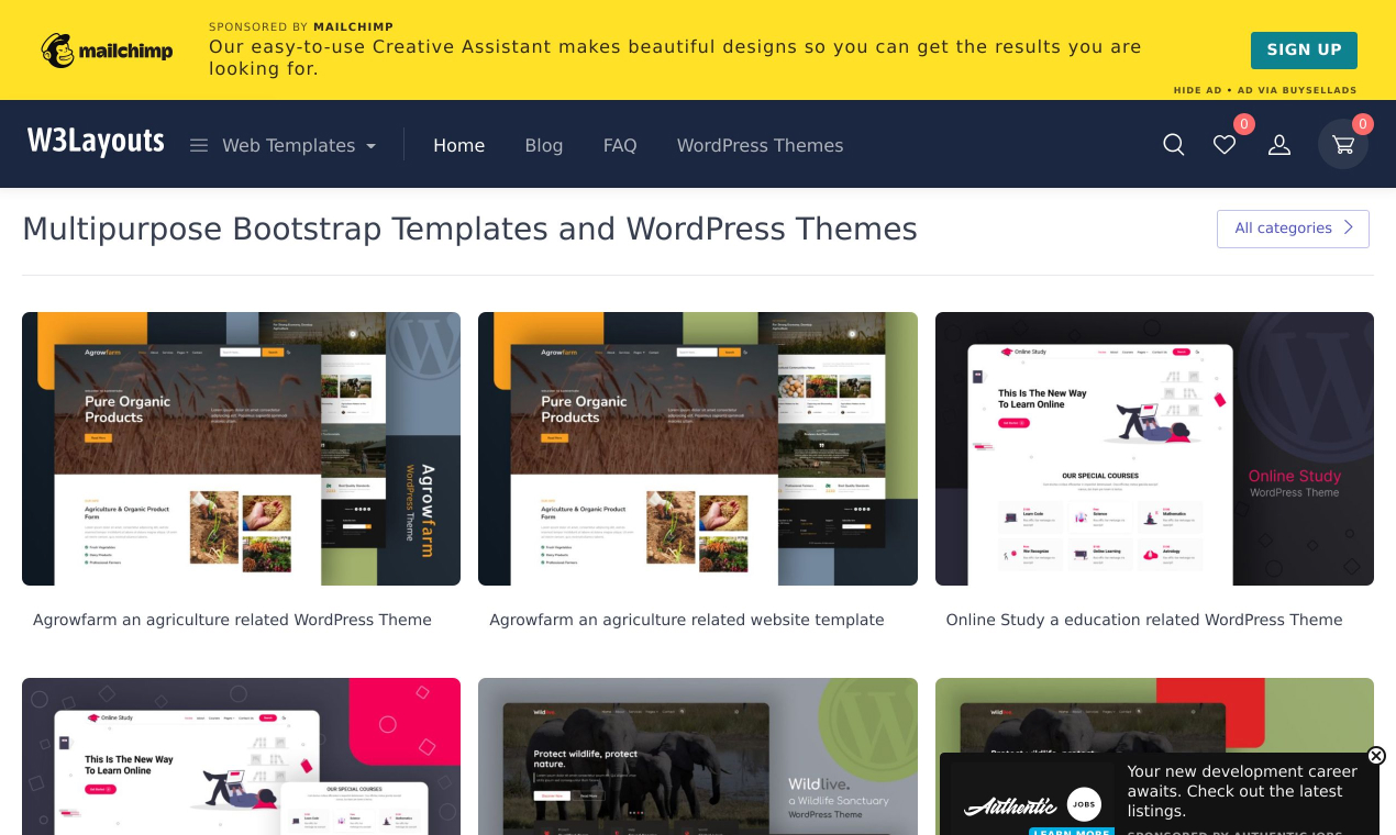 W3Layouts Free site Templates Download Resource.fyi