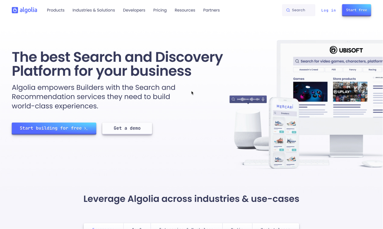 Algolia - AI Based Search API and Platform | Resource.fyi