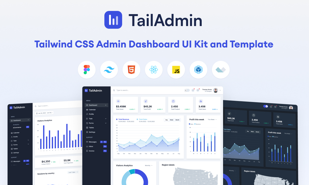 TailAdmin Free Tailwind Admin Dashboard UI Kit Resource Fyi