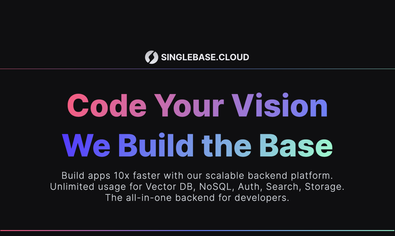 SinglebaseCloud - /short | Resource.fyi