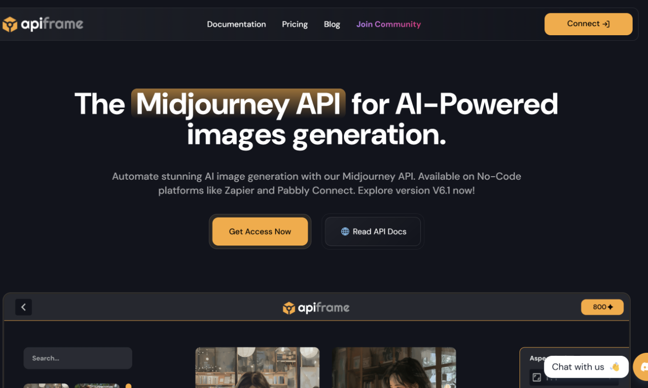 APIFRAME - Midjourney API for Images Generation | Resource.fyi