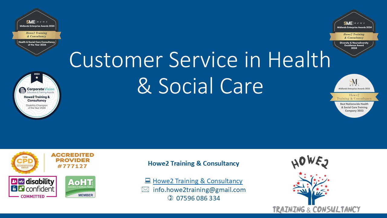 Customer Service in Health & Social Care Training