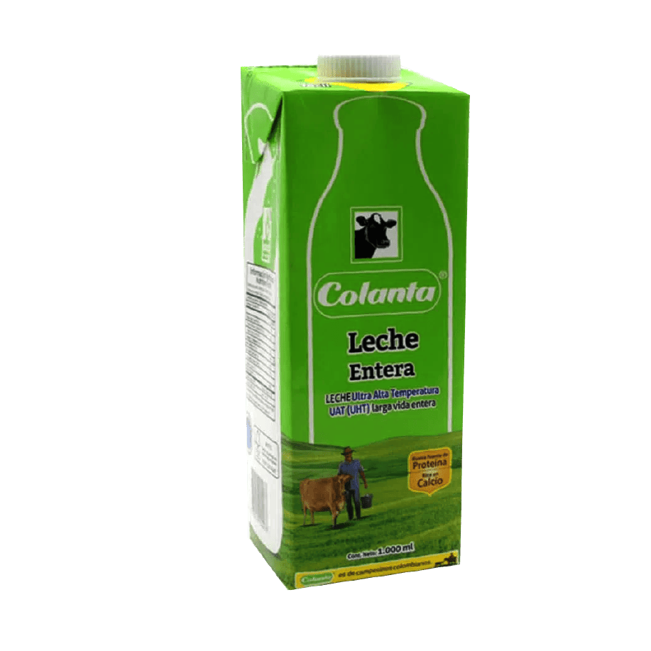Leche UHT Entera Colanta Caja X 1000 ml