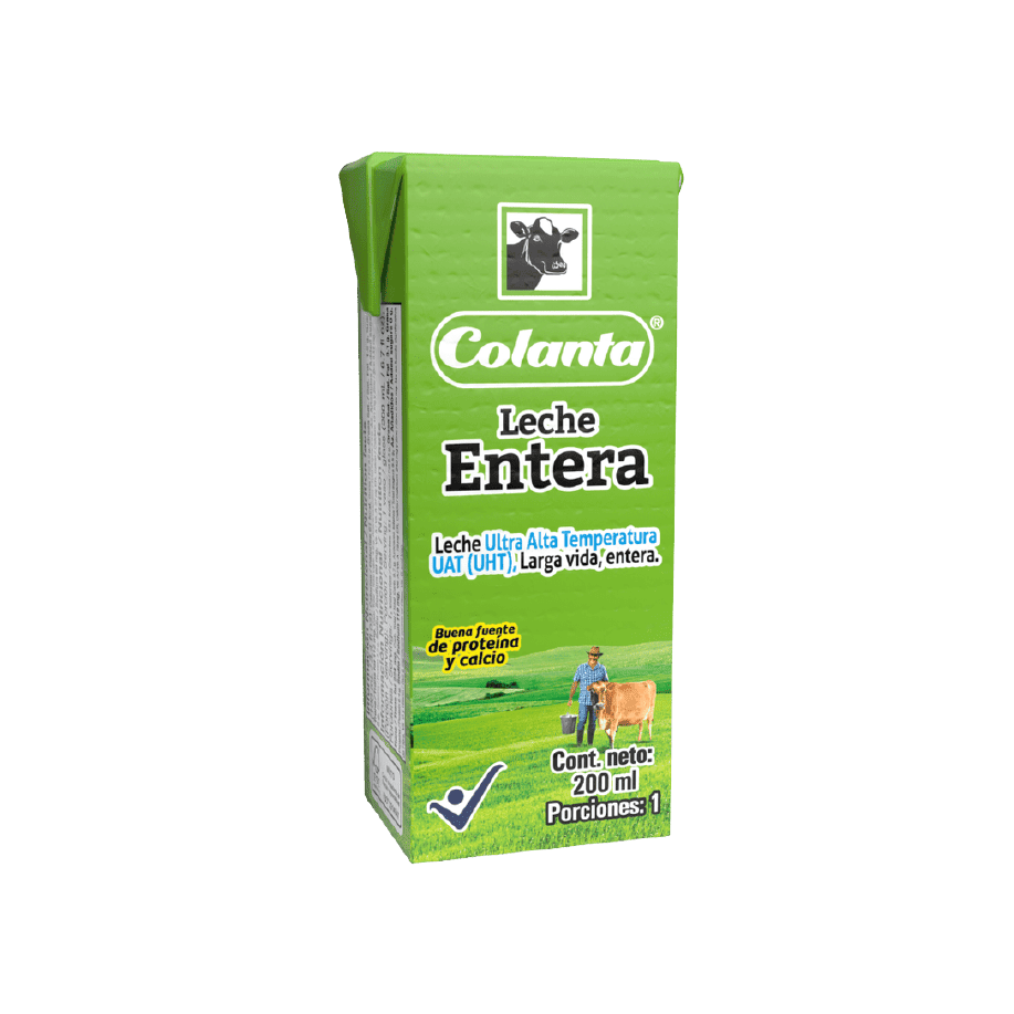 Leche UHT Entera Colanta Caja X 200 ml