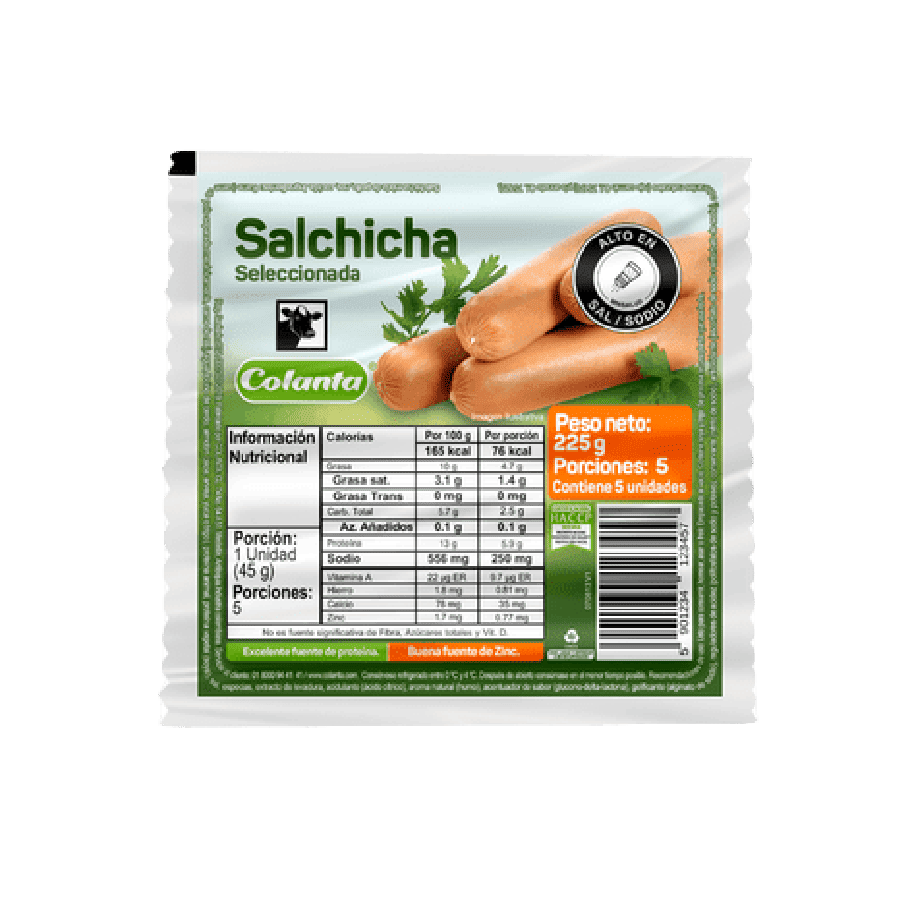 Salchicha Seleccionada Colanta X 225 g