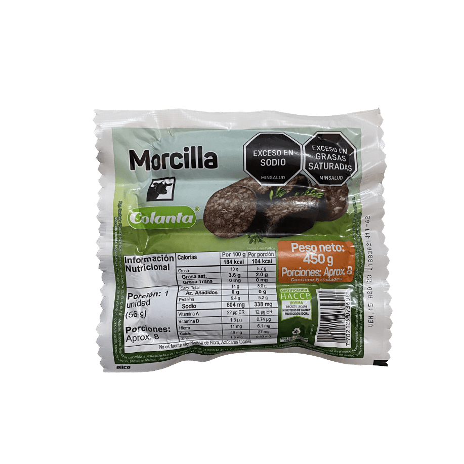 Morcilla Colanta X 450 g