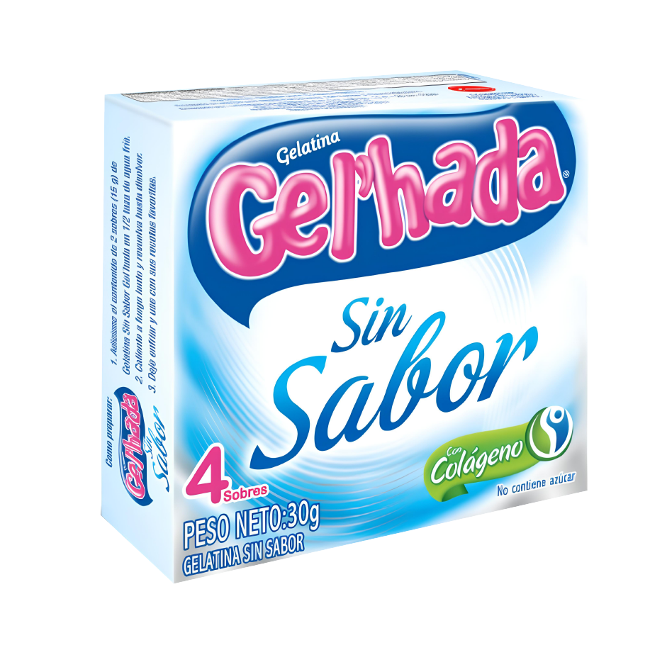 GELATINA SIN SABOR DE 30 GR