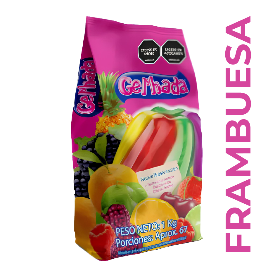 Gelatina Gel'hada Frambuesa x 1 Kg