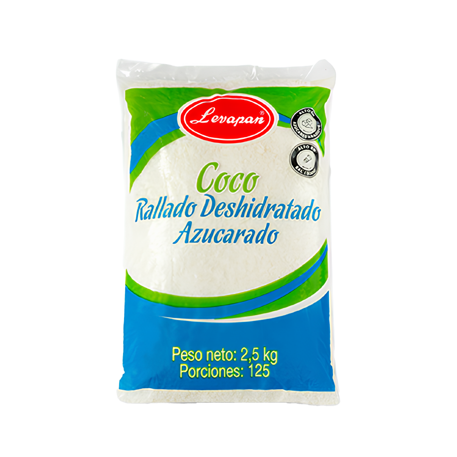 Coco Rallado Azucarado Levapan x 2.5 kg