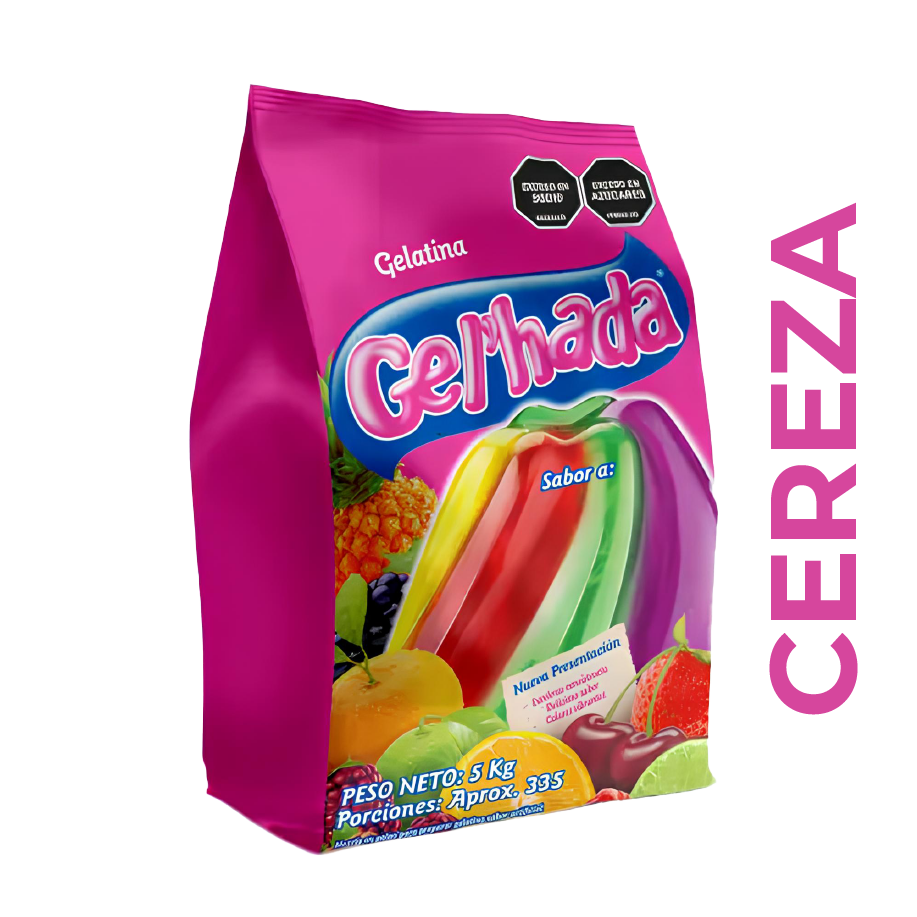 Gelatina Gel'hada Cereza x 5 kg
