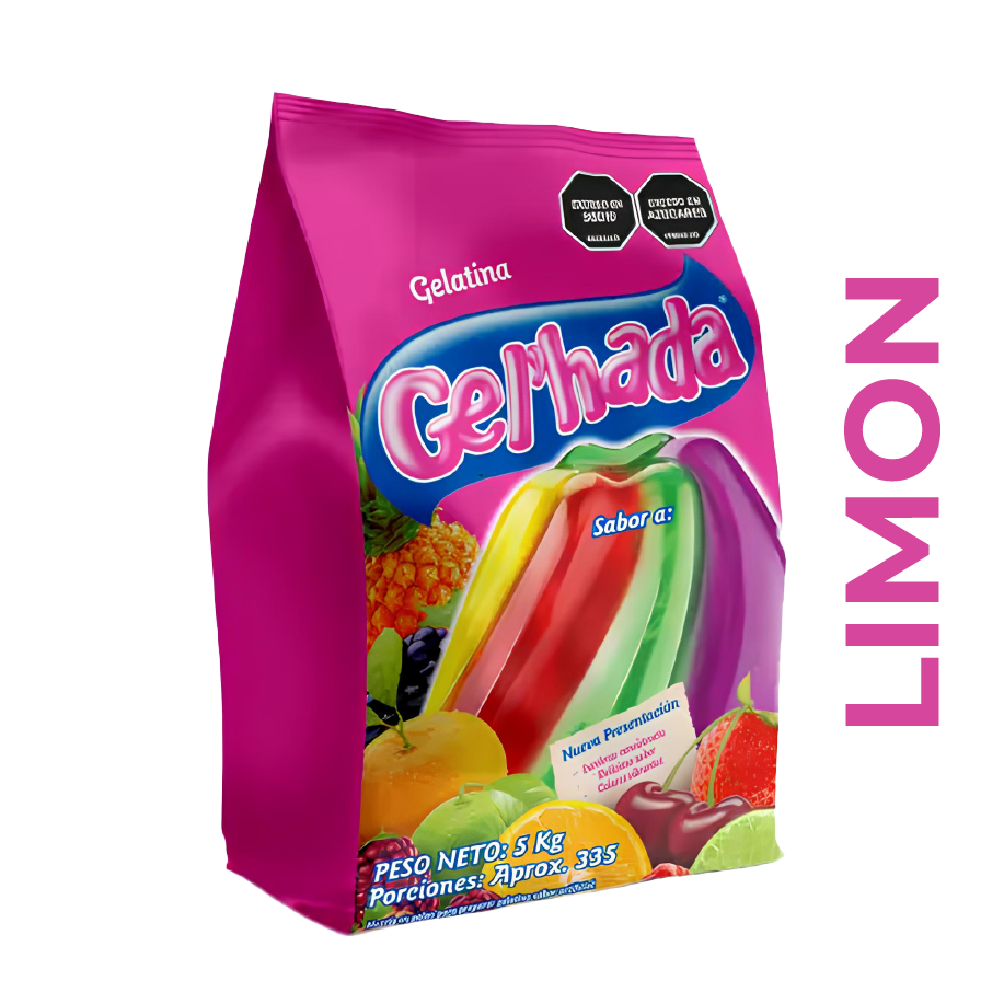 Gelatina Gel'hada Limón x 5 kg