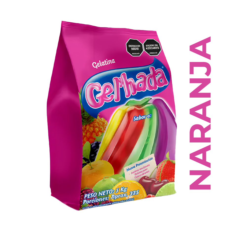 Gelatina Gel'hada Naranja x 5 kg