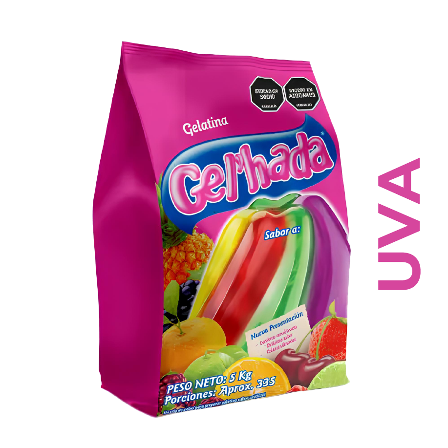Gelatina Gel'hada Uva x 5 kg