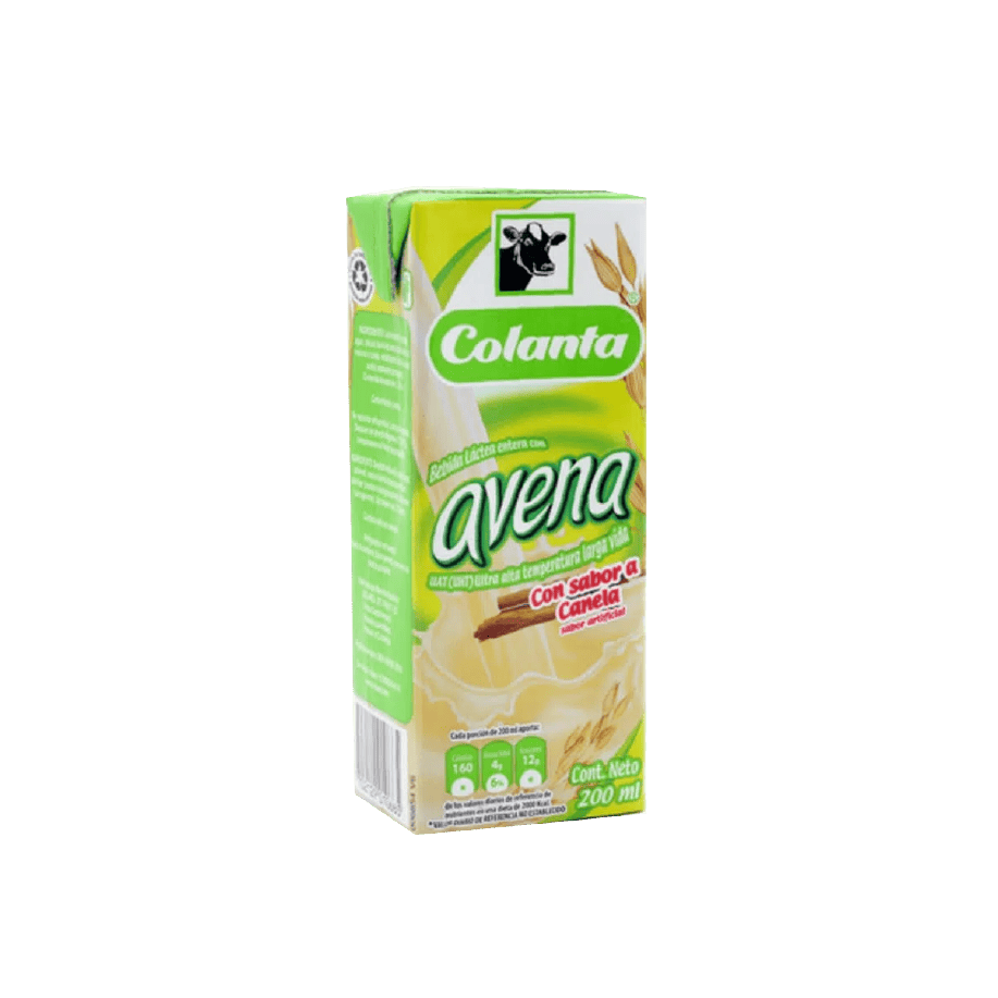 Avena Colanta uht sabor canela caja tetrapack x 200ml