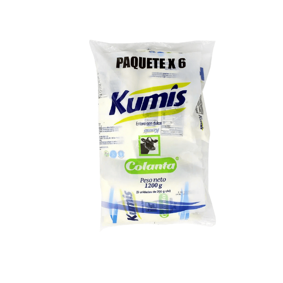 Kumis Colanta sixpack bolsa x 200gr - pqte x 6 unds