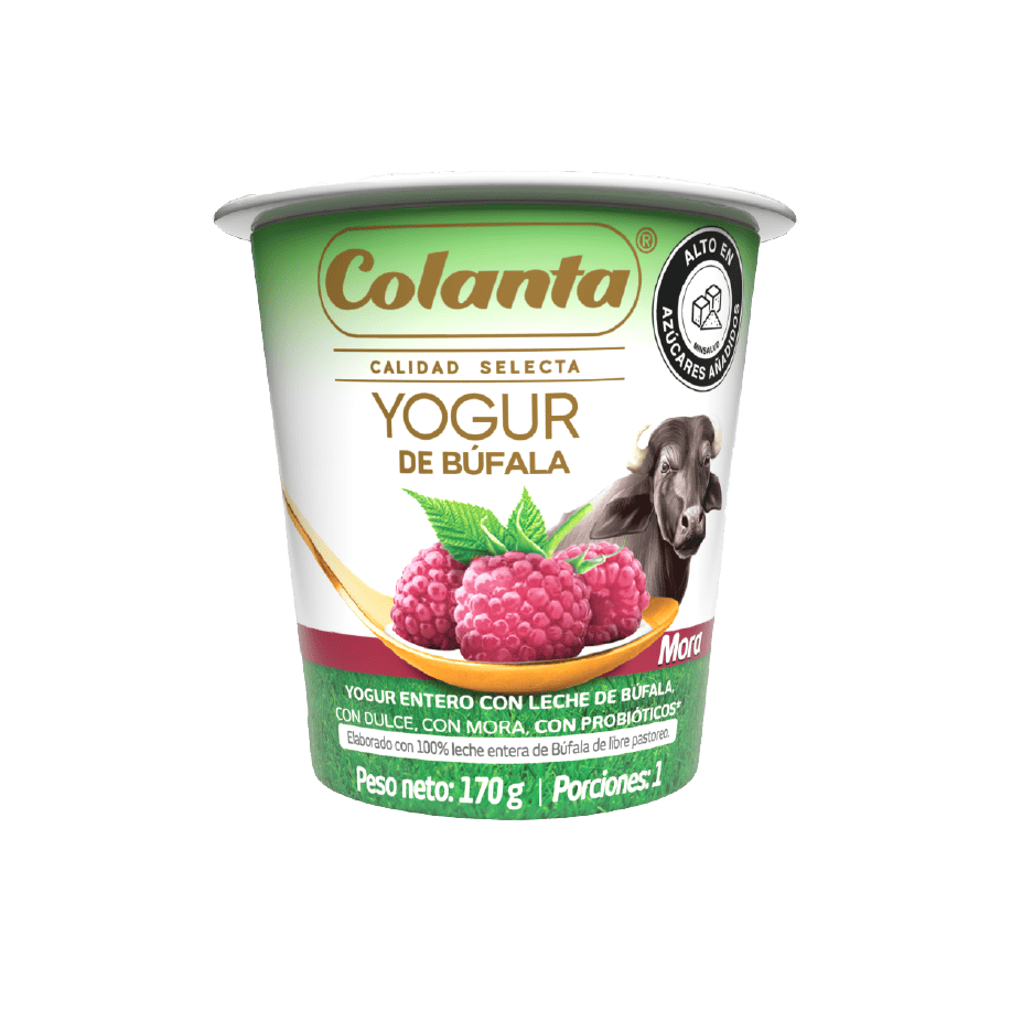 Yogur de Búfala mora Colanta x 170ml Vaso