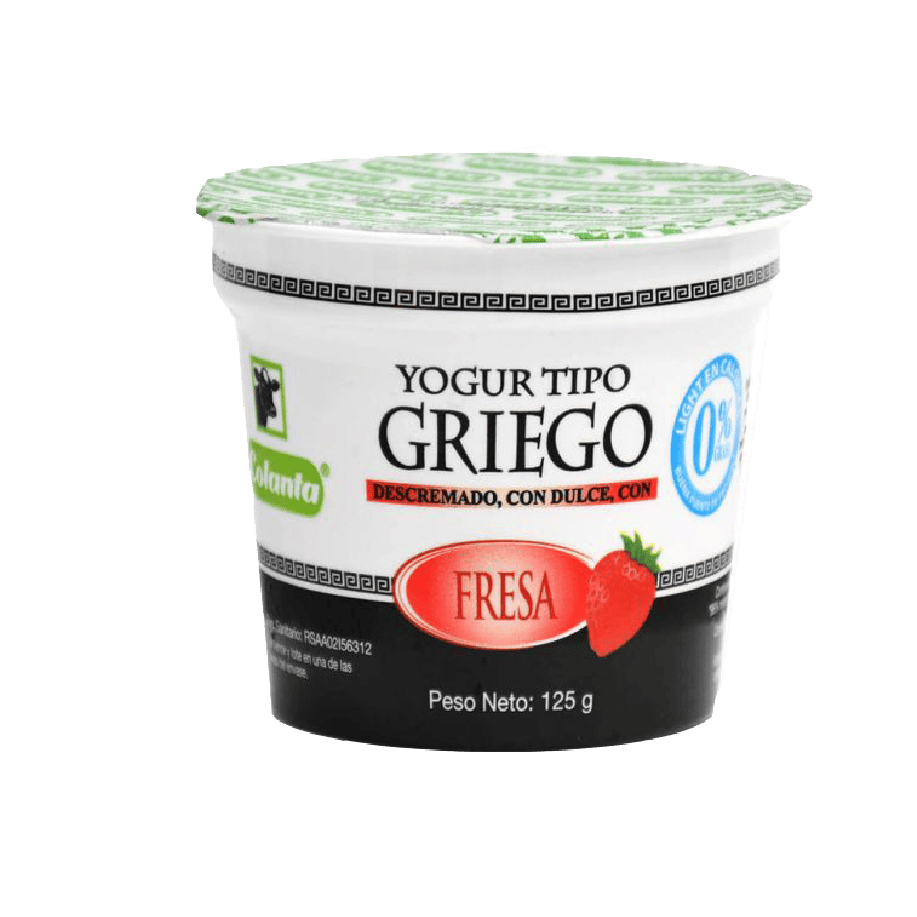 Yogur Griego Colanta x 125ml Vaso fresa