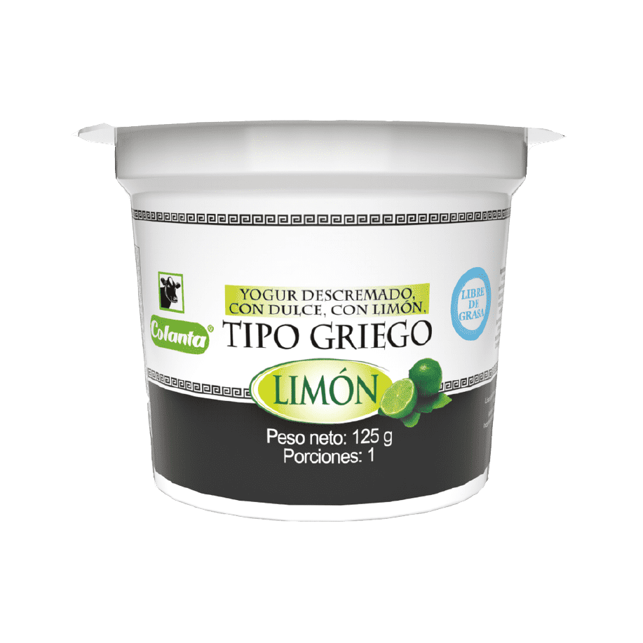 Yogur Griego Colanta x 125ml Vaso limon