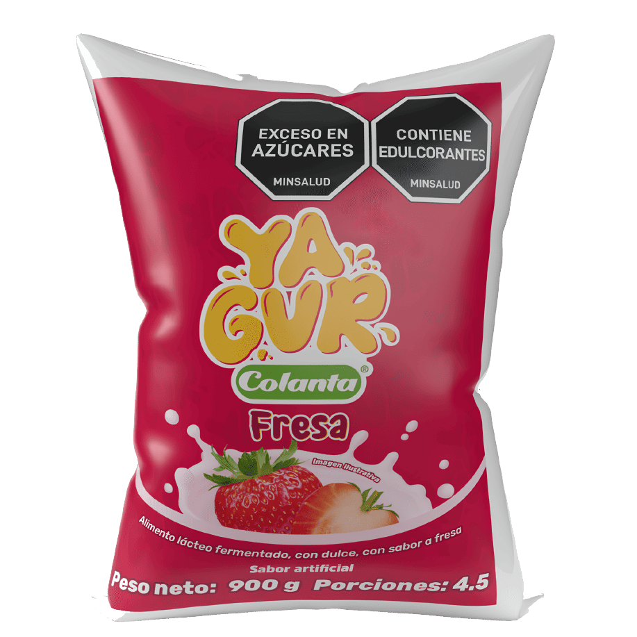 Yagur Fresa Colanta x 900ml Bolsa