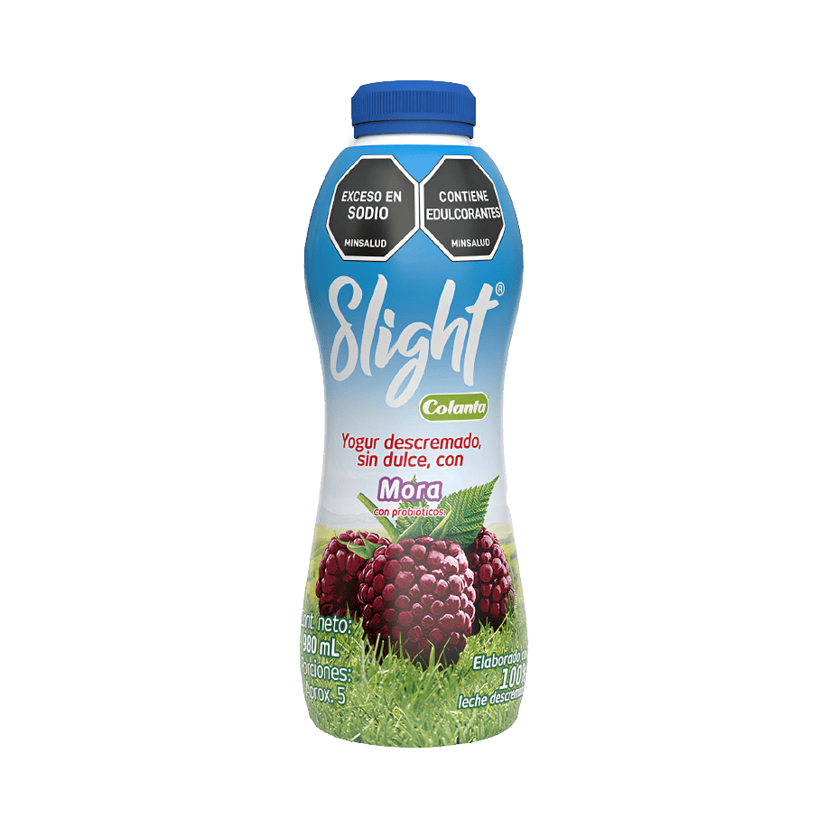 Yogur Slight Colanta x 1000ml Garrafa Mora