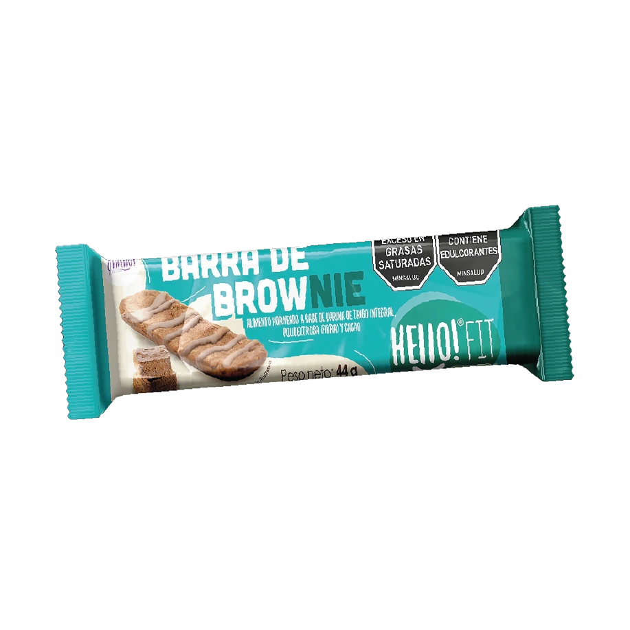 Hello Fit Barra De Brownie 44 gr