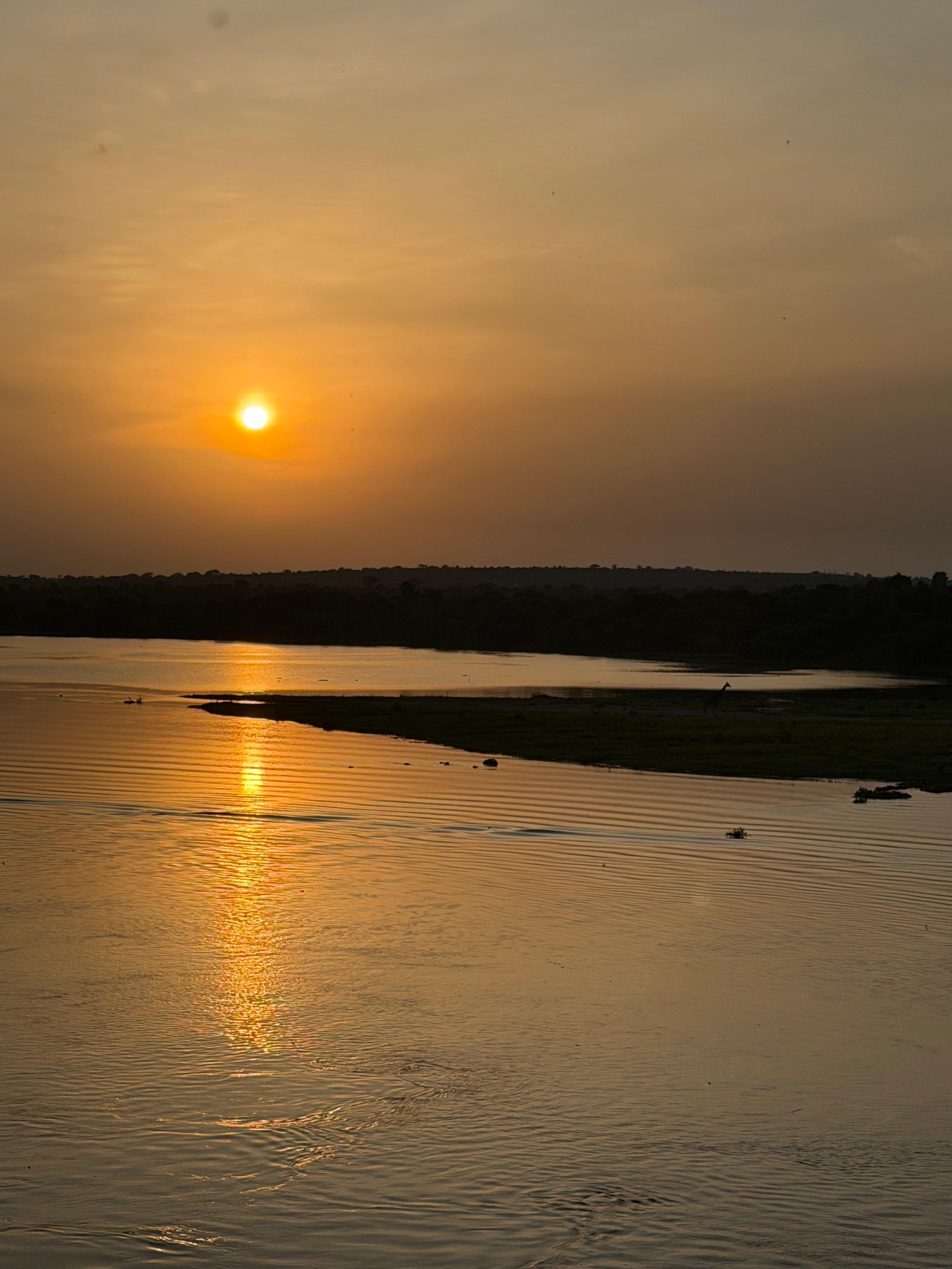 Beautiful River Sunset