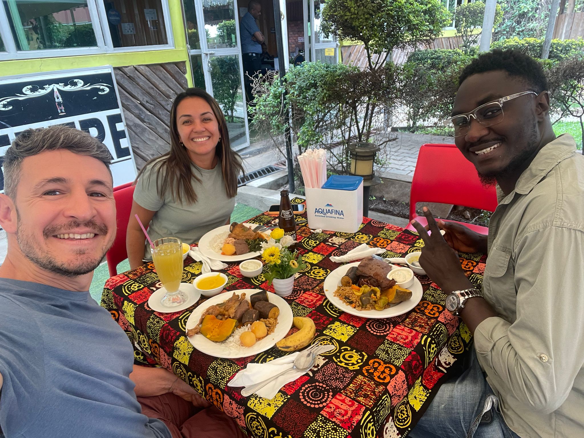 Enjoying a Local Meal