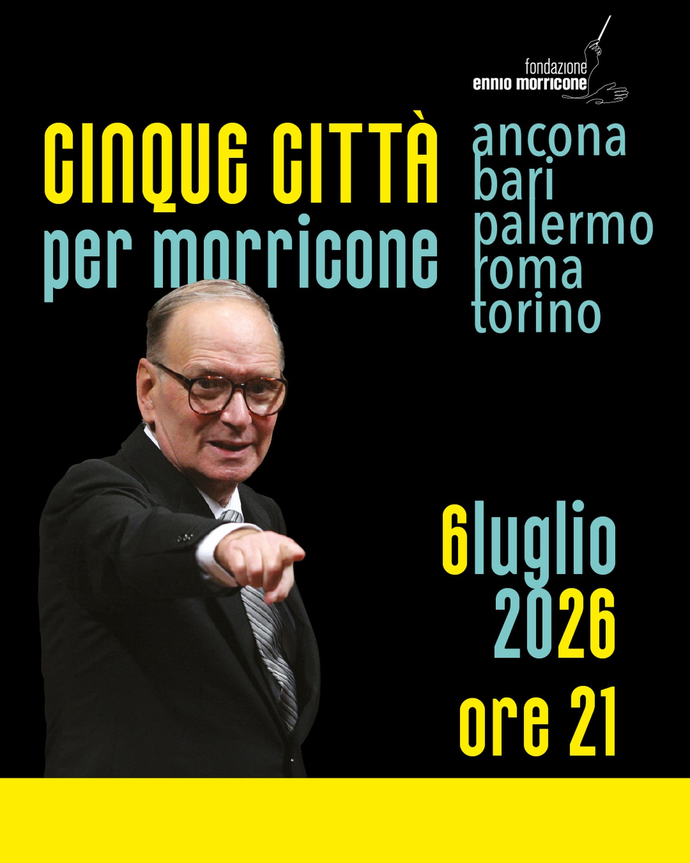 Cinque città. Cinque orchestre. Un solo Maestro.
