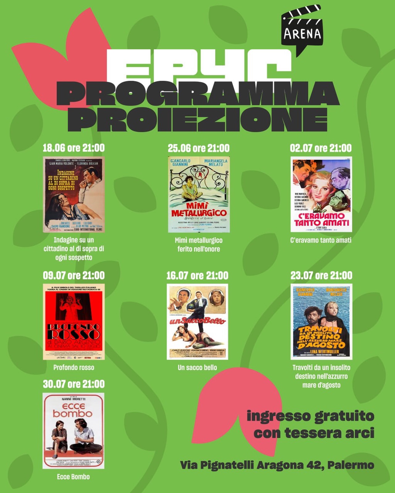 Cinema sotto le stelle nel Giardino delle Rose — evento-culturale — EPYC