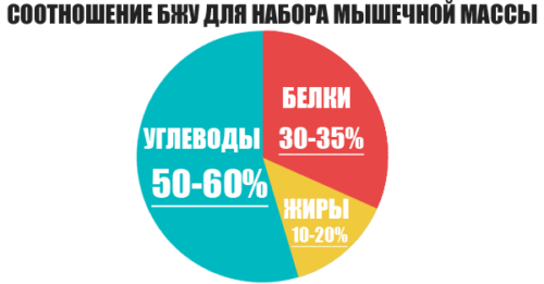 БЖУ для набора мышечной массы