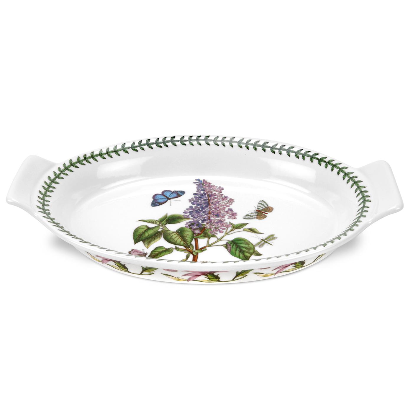 12 Inch Large Oval Gratin Dish Lilac