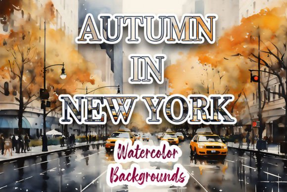 Autumn in New York coloring page